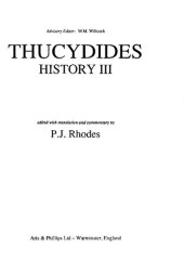 book Thucydides: History III