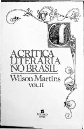 book A crítica literária no Brasil