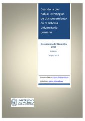 book Cuando la piel habla: Estrategias de blanqueamiento en el sistema universitario peruano