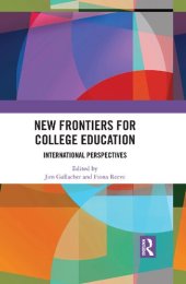 book New Frontiers for College Education: International perspectives