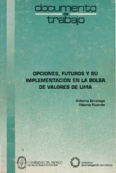 book Opciones, futuros y su implementación en la Bolsa de Valores de Lima