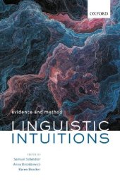 book Linguistic Intuitions. Evidence and Method