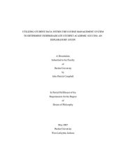 book [Dissertation] Utilizing Student Data within the Course Management System to Determine Undergraduate Student Academic Success: An Exploratory Study