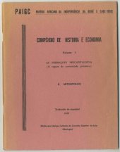 book Compêndio de História e Economia. Volume 1. As Formações Precapitalistas (O regime de comunidade primitiva)