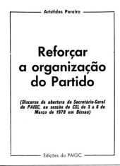 book Reforçar a organização do Partido