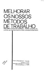 book Melhorar os nossos métodos de trabalho