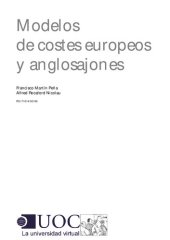 book Modelos de costes europeos y anglosajones