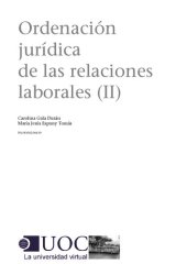 book Ordenación jurídica de las relaciones laborales (II)