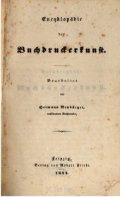 book Encykopädie der Buchdruckerkunst