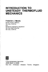 book Introduction to unsteady thermofluid mechanics