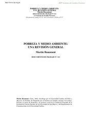 book Pobreza y medio ambiente: una visión general