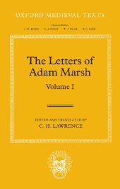 book The Letters of Adam Marsh