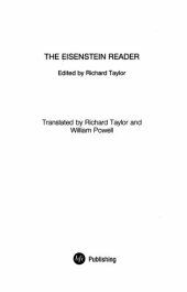 book The Eisenstein Reader