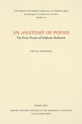 book An Anatomy of Poesis: The Prose Poems of Stéphane Mallarmé