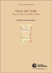 book Voces del Ande. Ensayos sobre onomástica andina