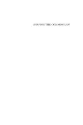 book Shaping the Common Law: From Glanvill to Hale, 1188-1688