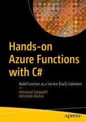 book Hands-on Azure Functions with C#: Build Function as a Service (FaaS) Solutions