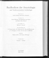 book Reallexikon der Assyriologie und Vorderasiatischen Archäologie [RlA]