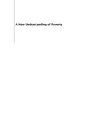 book A New Understanding of Poverty: Poverty Measurement & Policy Implications