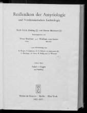 book Reallexikon der Assyriologie und Vorderasiatischen Archäologie [RlA]