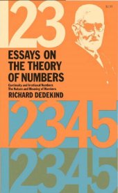 book Essays on the Theory of Numbers