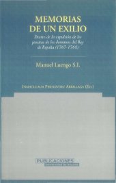 book Memoria de un exilio : diario de la expusión de los Jesuítas de los dominios del Rey de España (1767-1768)