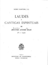 book Laudes e cantigas espirituais : de mestre André Dias