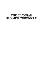 book The Livonian Rhymed Chronicle