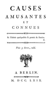 book Causes amusantes et connues 1