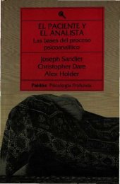 book El paciente y el analista : las bases del proceso psicoanalítico