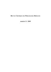 book Revue critique de philologie romane - Volume 10