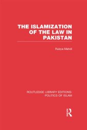 book The Islamization of the Law in Pakistan