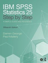 book IBM SPSS Statistics 25 Step by Step: A Simple Guide and Reference