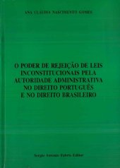 book Poder De Rejeicao De Leis Inconstitucionais Pela Autoridade Administra