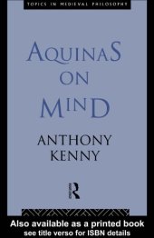 book Aquinas on Mind (Topics in Medieval Philosophy)