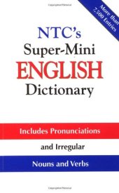 book NTC's Super-Mini English Dictionary