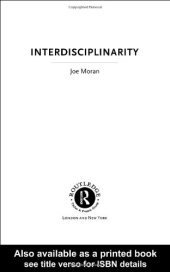 book Interdisciplinarity (The New Critical Idiom)