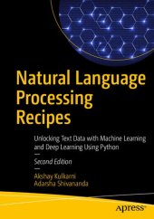 book Natural Language Processing Recipes: Unlocking Text Data with Machine Learning and Deep Learning Using Python