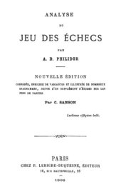 book Analyse du jeu des échecs