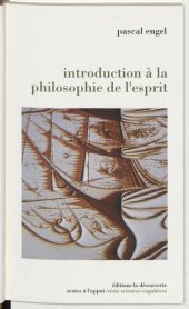 book Introduction à la philosophie de l'esprit