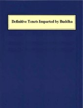 book Definitive Tenets Imparted by Buddha