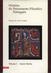 book História do Pensamento Filosófico Português Vol. 01 - Idade Média