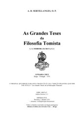 book Grandes Teses Da Filosofia Tomista