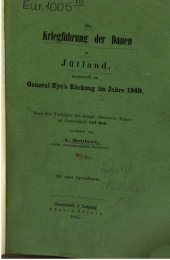 book Die Kriegführung der Dänen in Jütland'dargestellt an General Ryes Rückzug im Jahre 1849