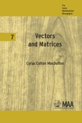 book Vectors and matrices