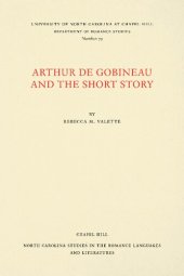 book Arthur De Gobineau and the Short Story