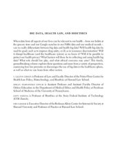 book Big Data, Health Law, and Bioethics