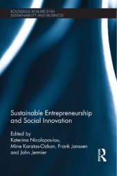 book Sustainable Entrepreneurship and Social Innovation