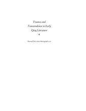 book Trauma and Transcendence in Early Qing Literature