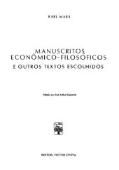 book Manuscritos Econômicos-Filosóficos - Teses contra Feuerbach - Salário, Preço e Lucro - Para Crítica da Economia Política - Rendimento e suas Fontes - 18 Brumário